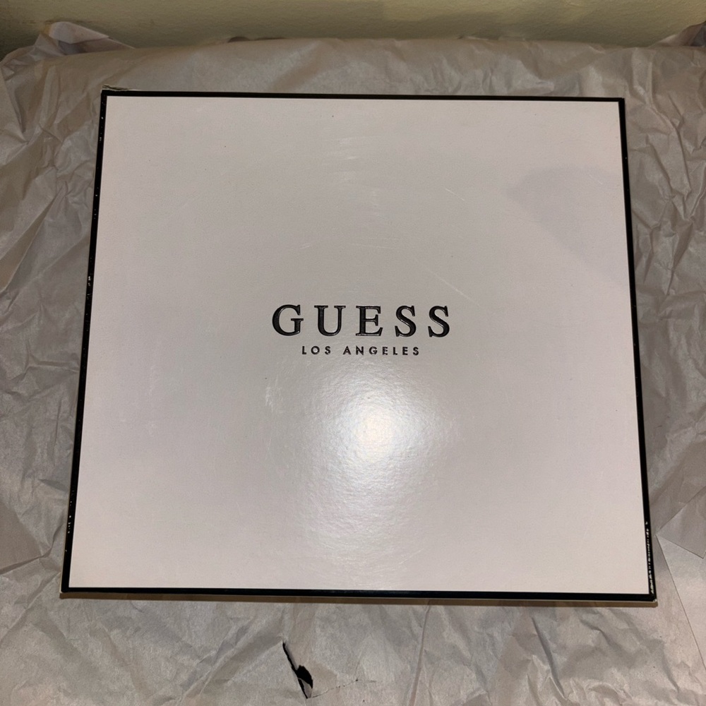 Guess Black and Cream Snakeskin Heels - Picture 11 of 11